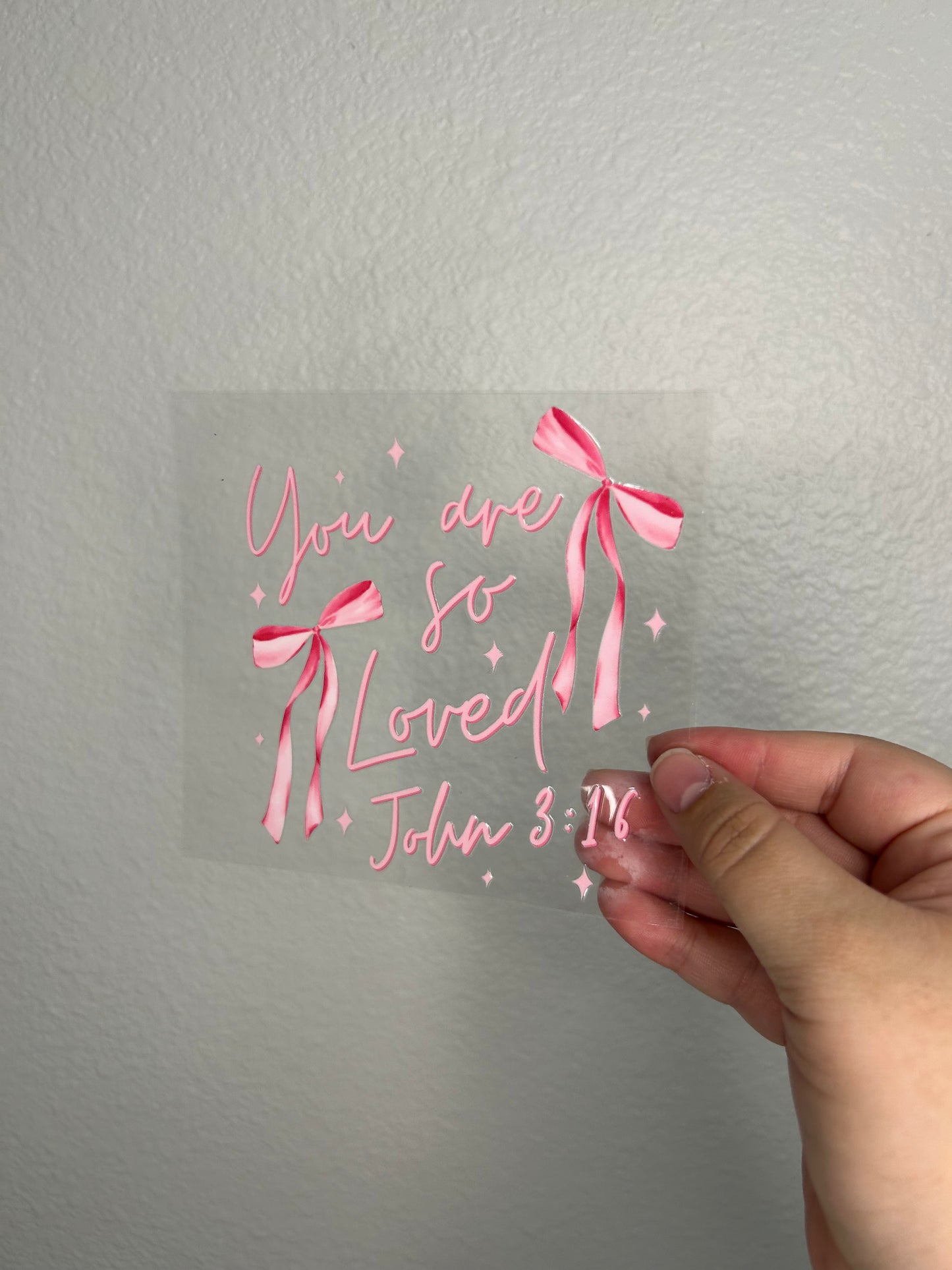 You are so loved cup decal
