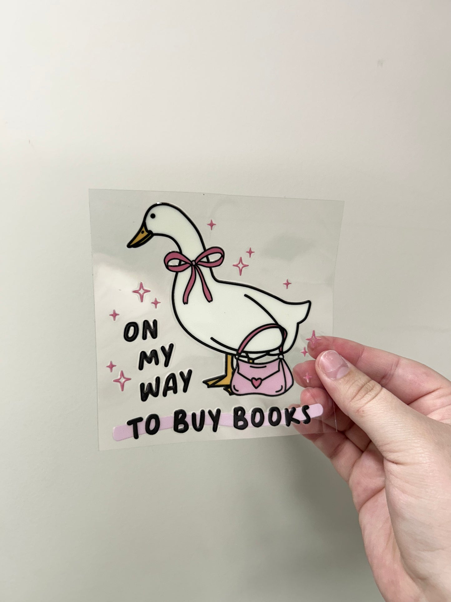 OMW to buy books goose decal