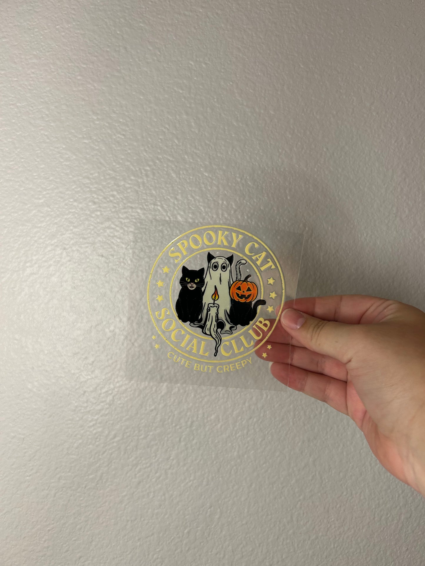 Spooky Cat Social Club Decal