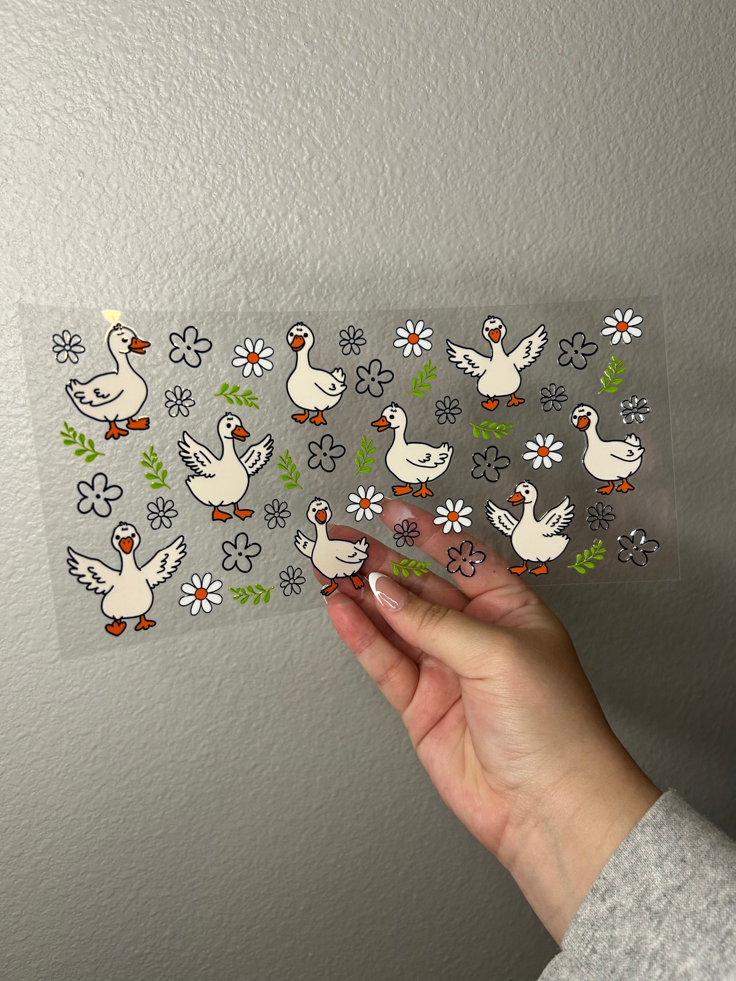 Geese & Flowers Cup Wrap