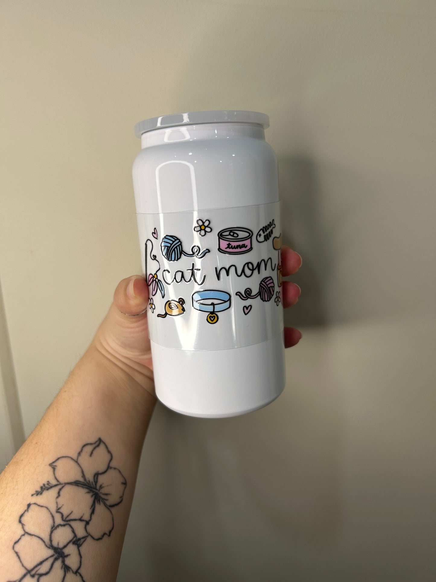 Cat mom decal