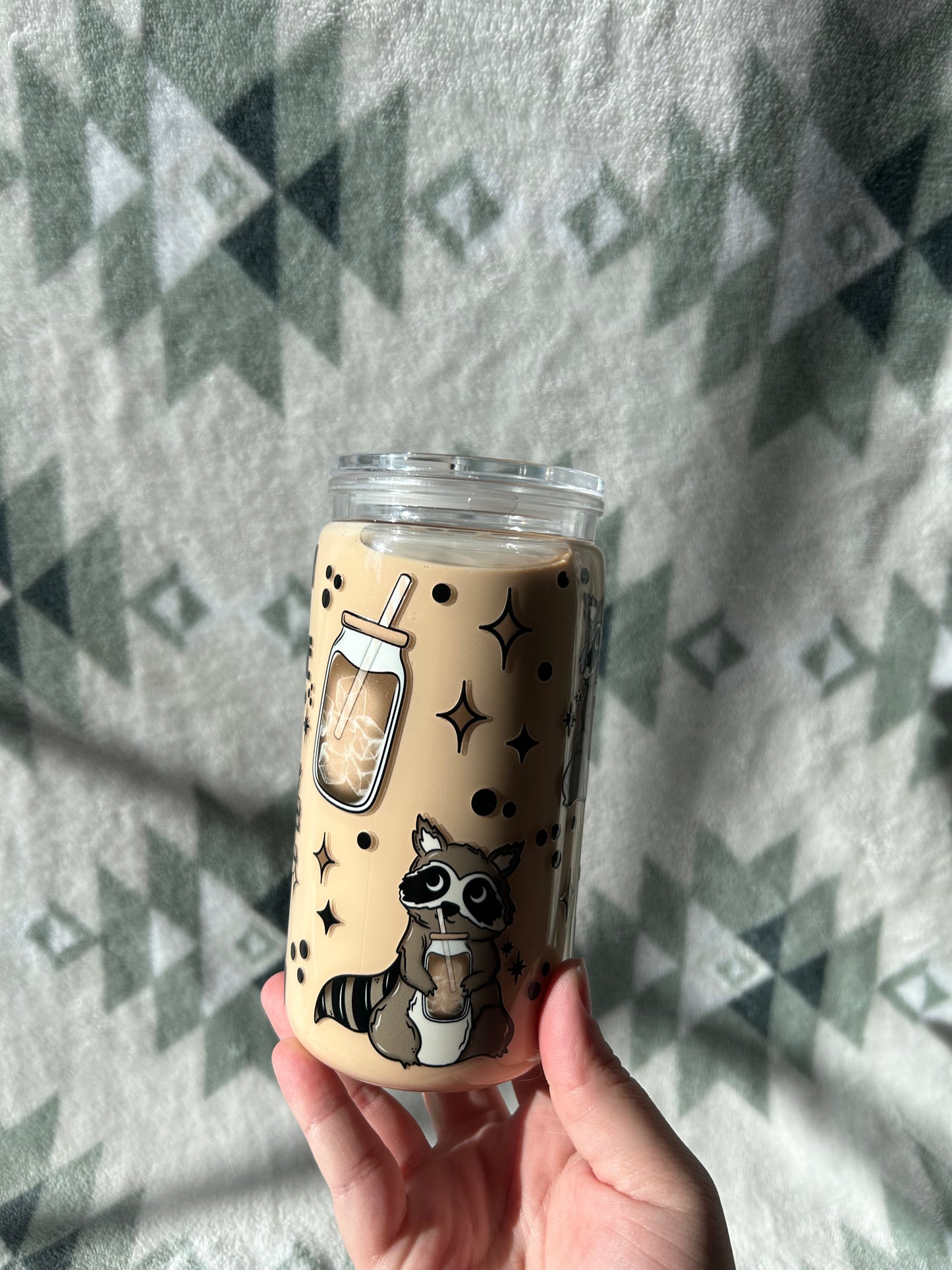 Leave me Alone Until I've Finished my Coffee 16 OZ Acrylic Snowglobe Tumbler