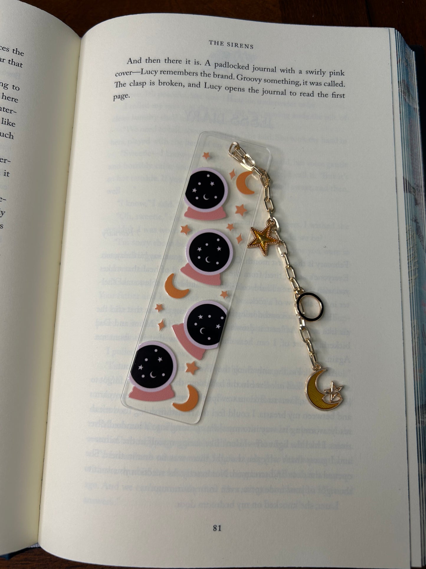 Crystal Ball Acrylic Charm Bookmark