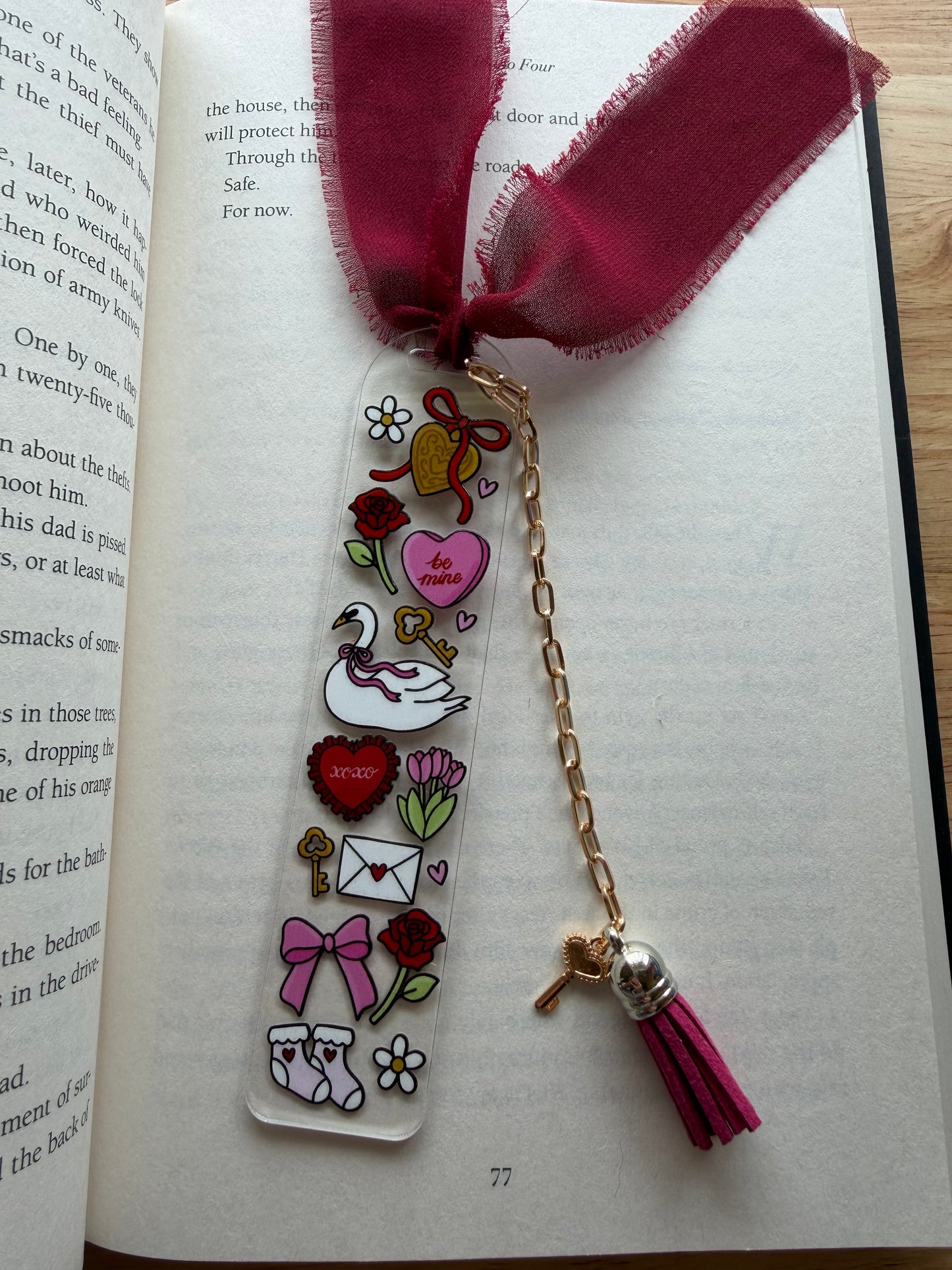 Red Love Bookmark