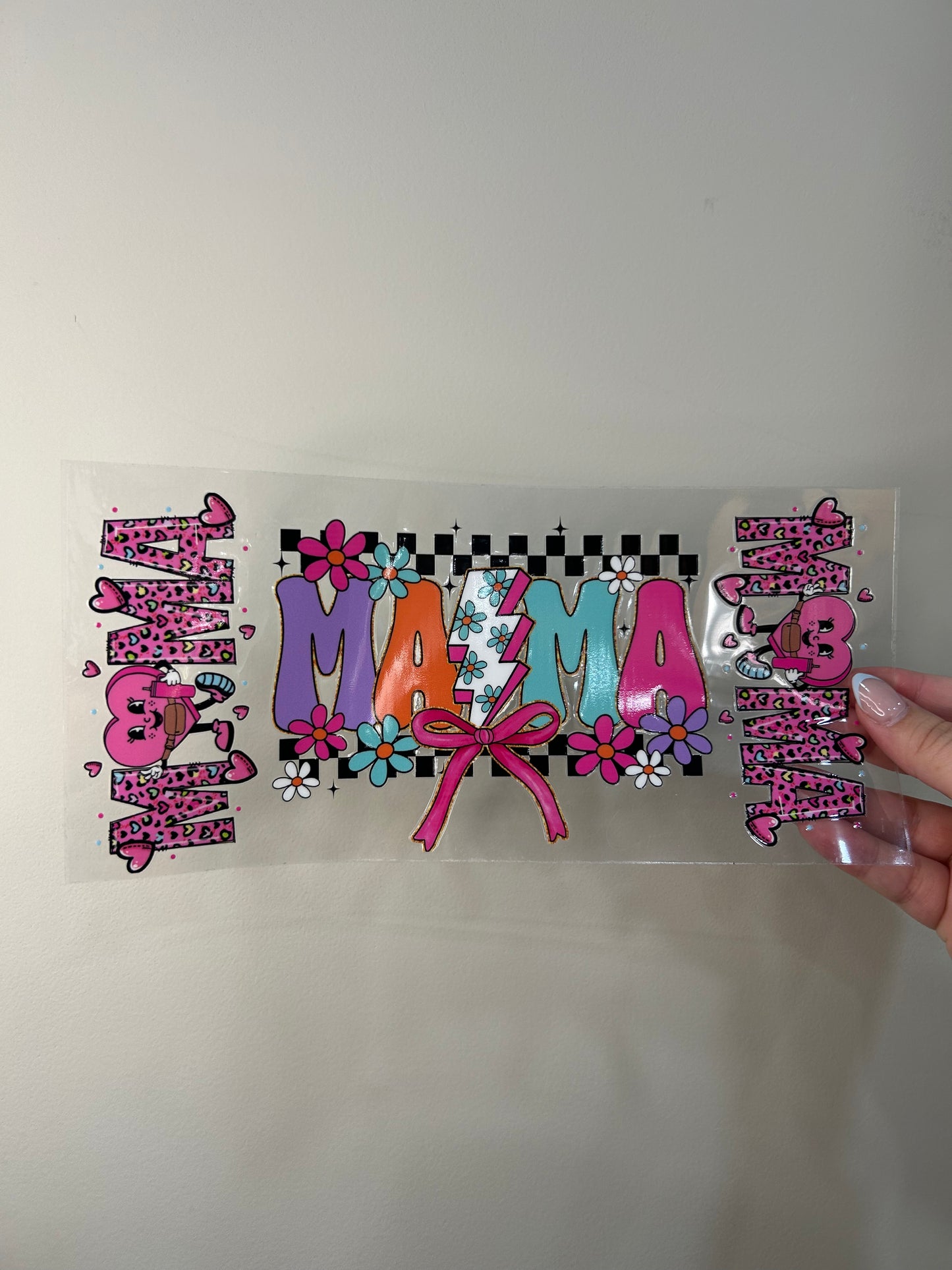 Checkered Mama Cup Wrap