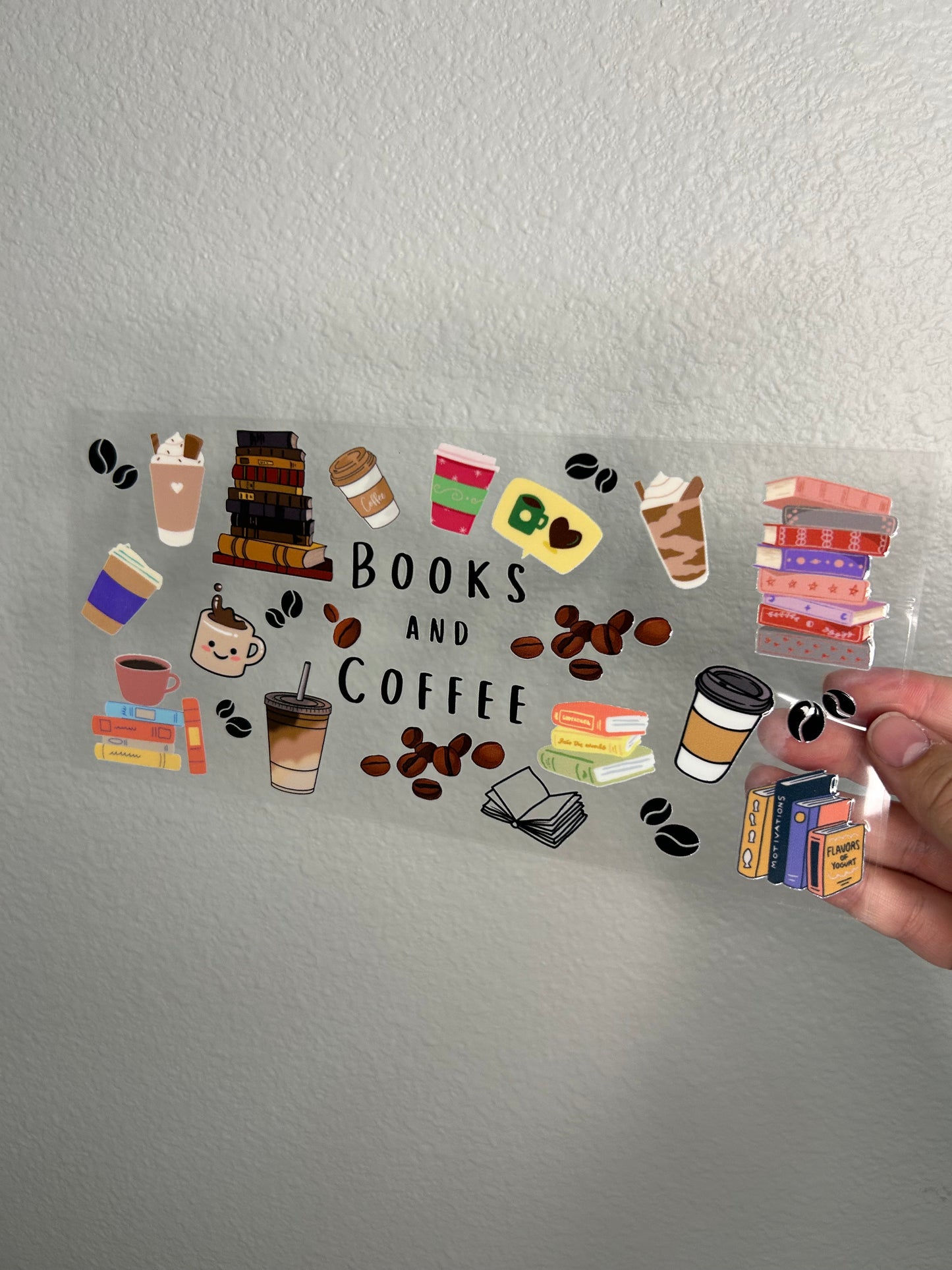 Books and Coffee Cup Wrap