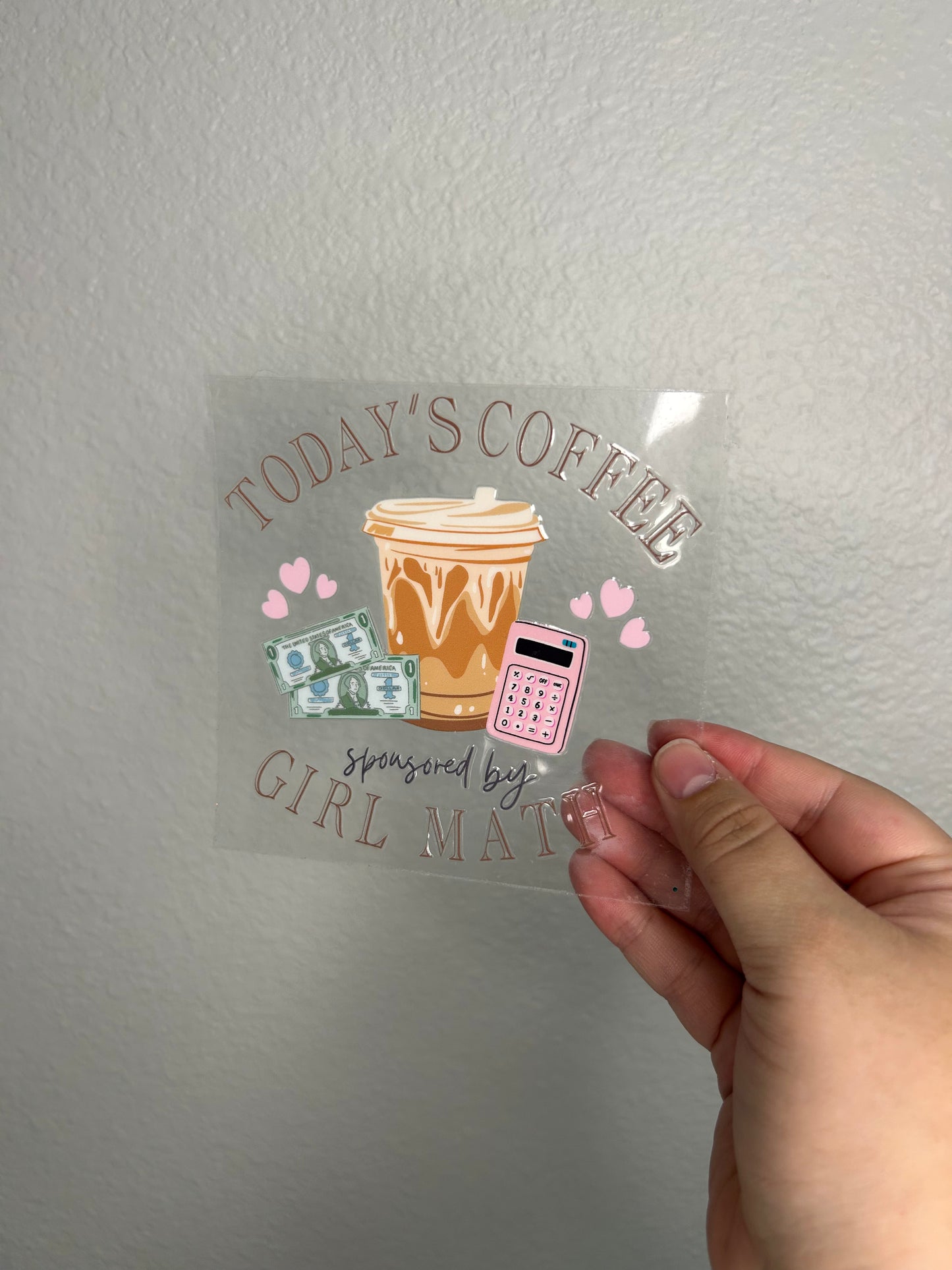 Girl Math Cup Decal