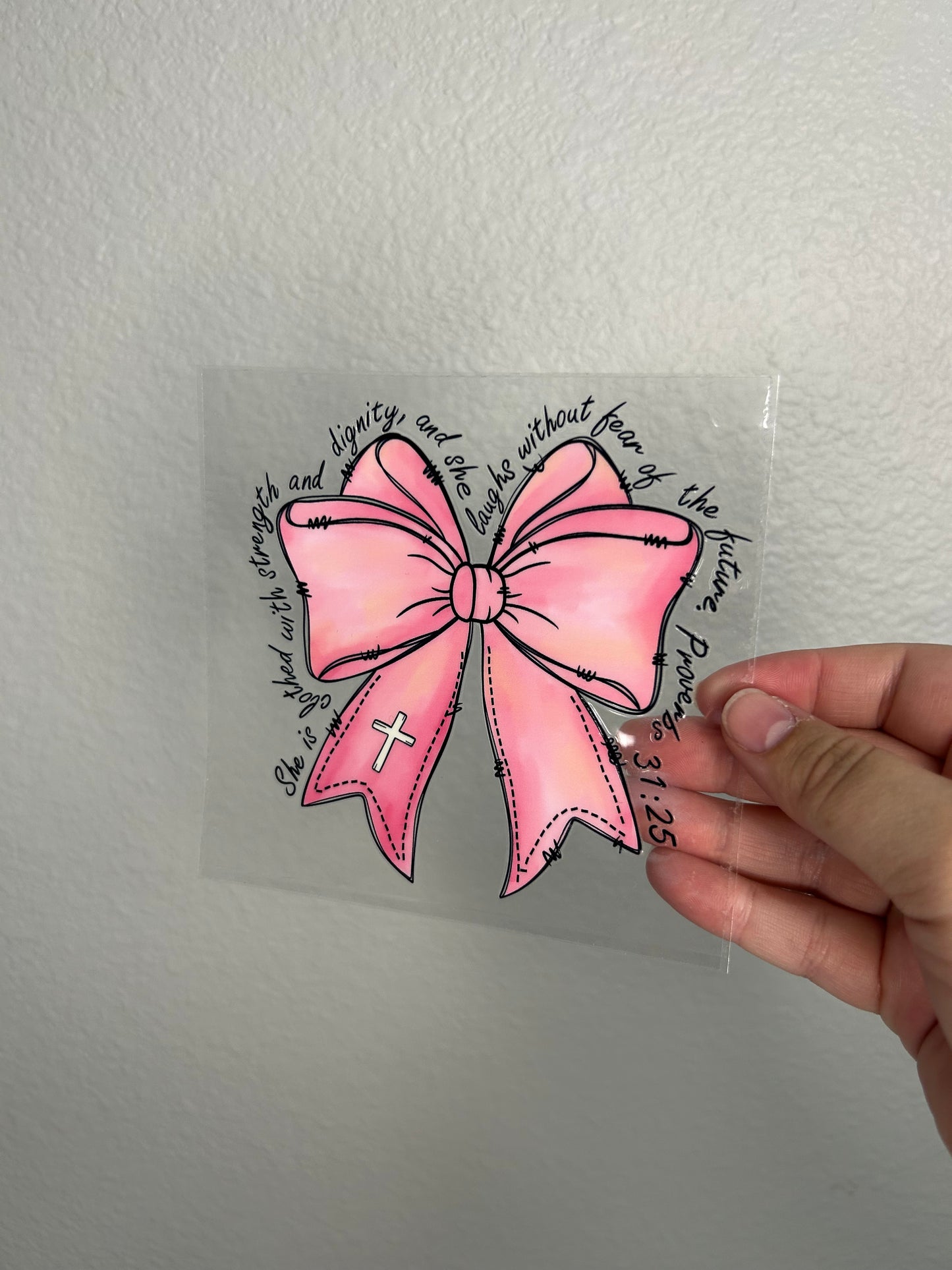 Christian Bow Cup Decal
