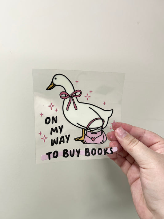OMW to buy books goose decal
