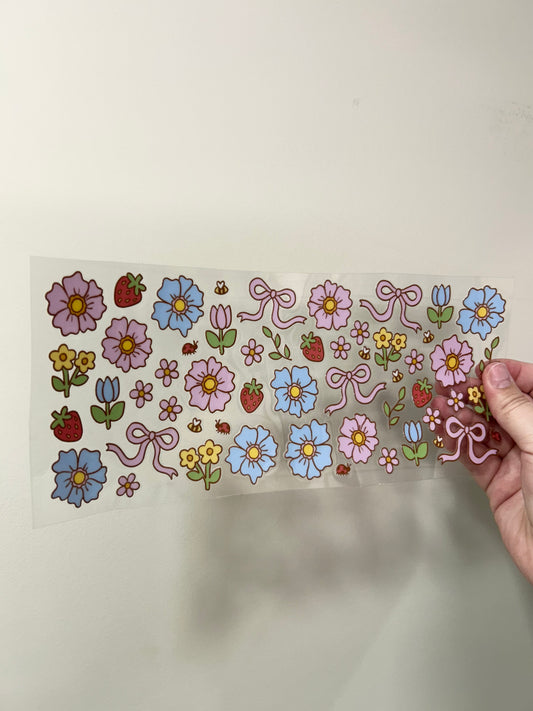 Spring Flowers & Bows Wrap