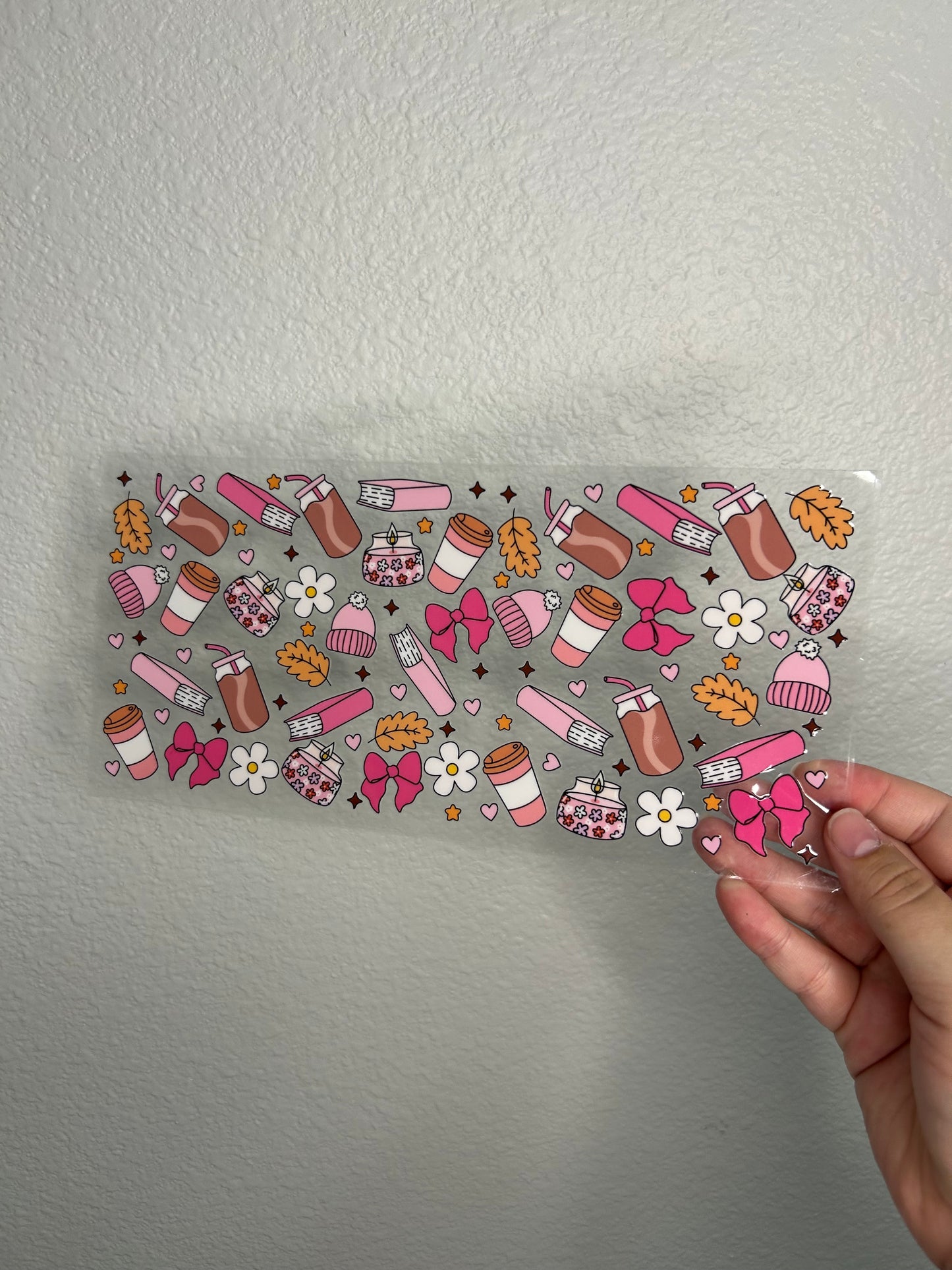 Girly Bookish Cup Wrap