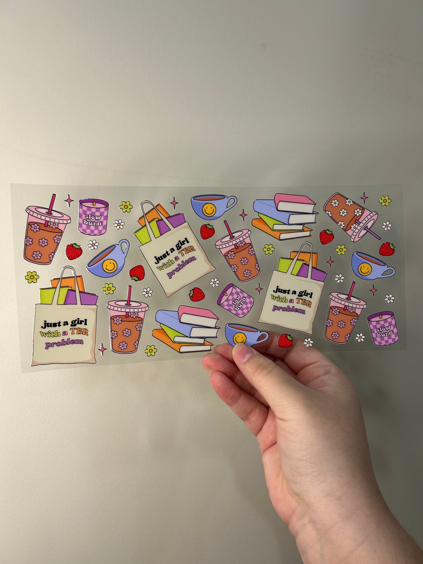 Girl with TBR Problem Cup Wrap
