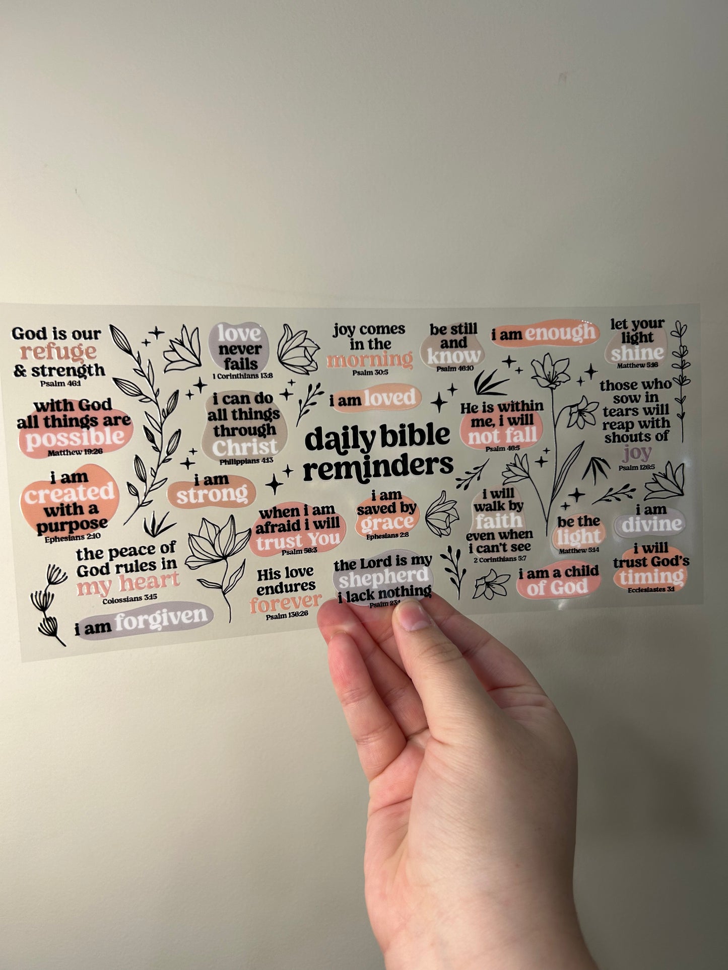 Daily Bible Reminders Cup Wrap