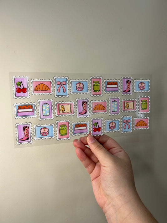 Girly Stamps Cup Wrap