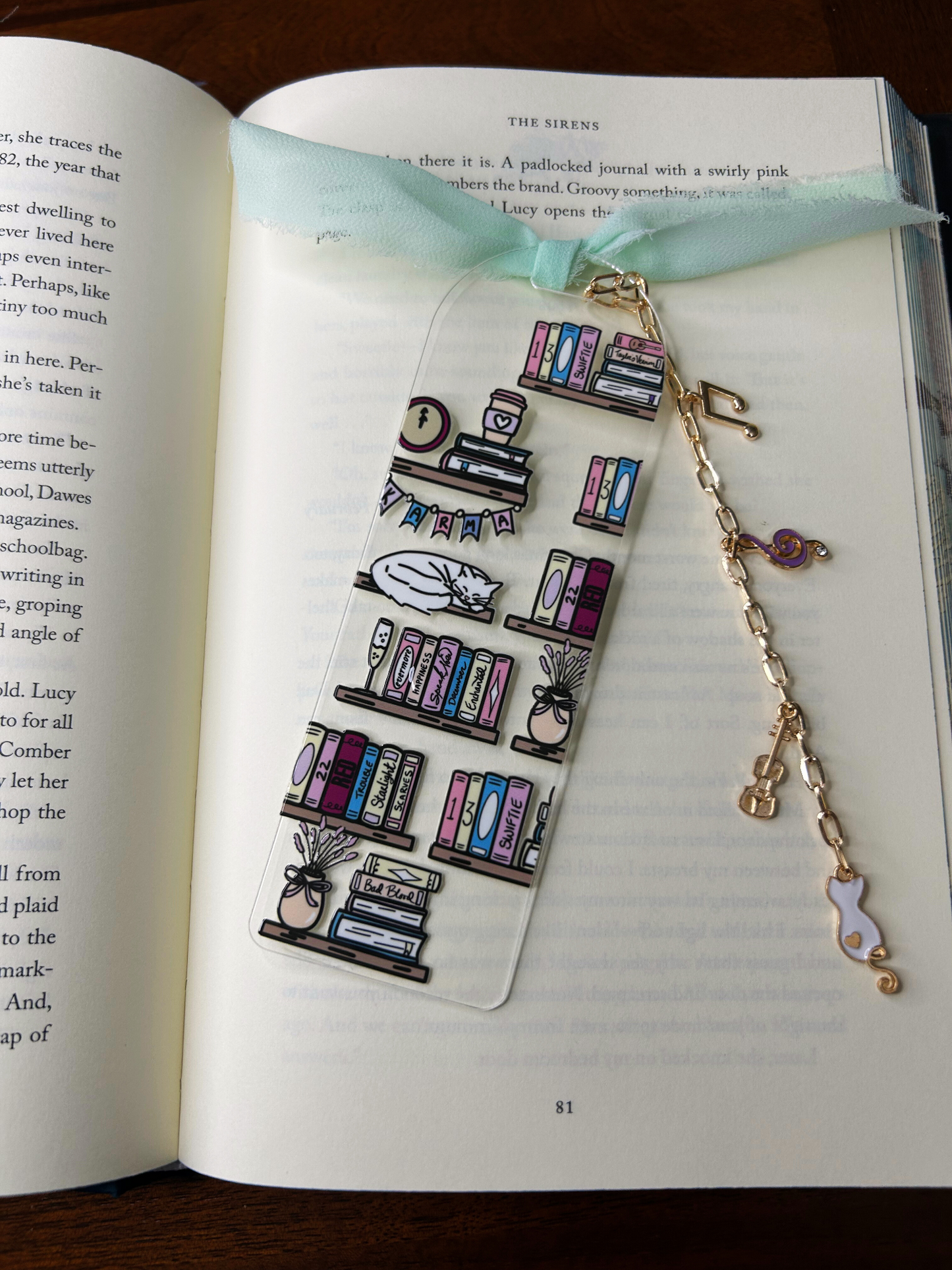 Taylor Sw!ft Inspired Acrylic Charm Bookmark