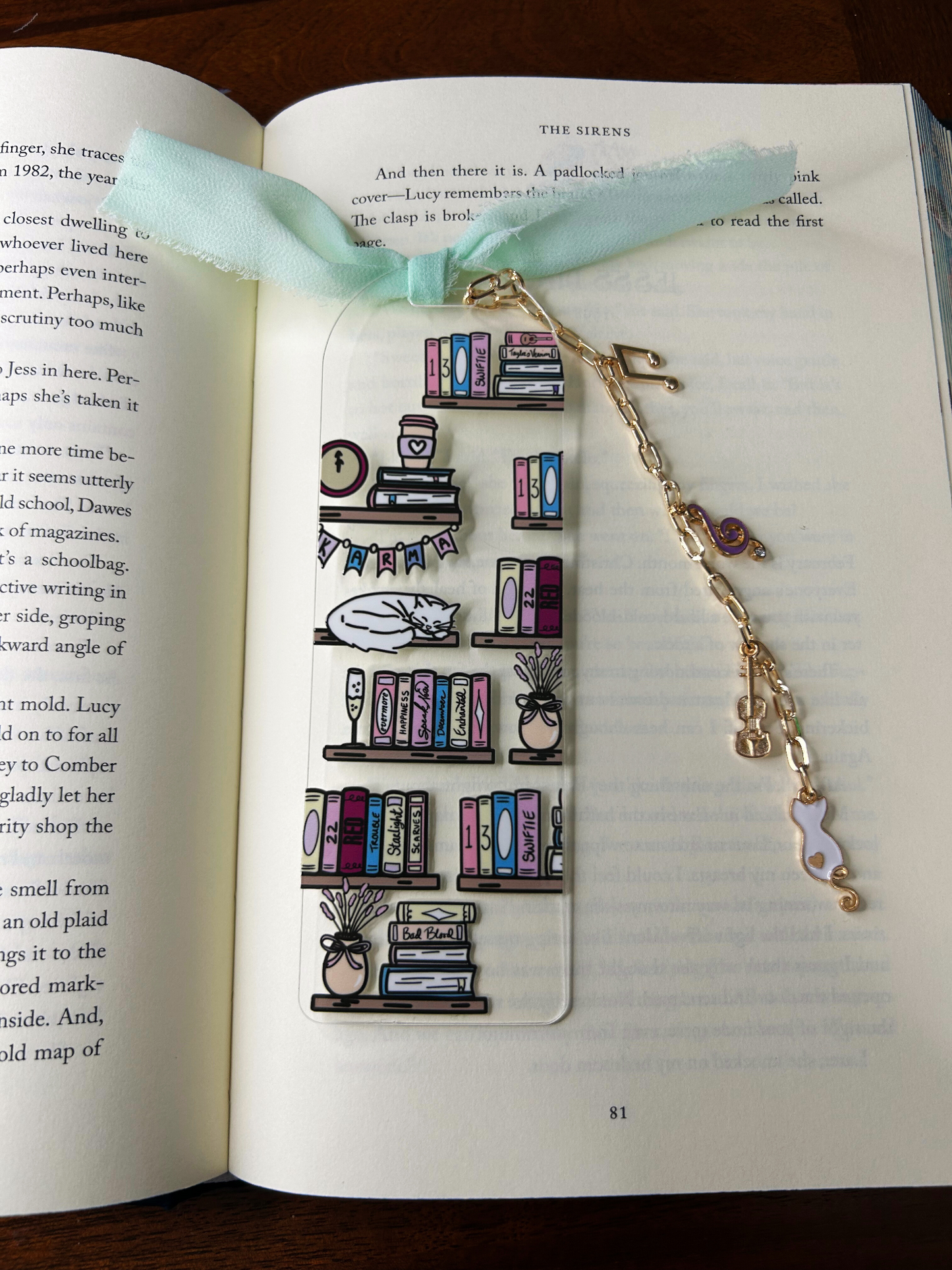 Taylor Sw!ft Inspired Acrylic Charm Bookmark