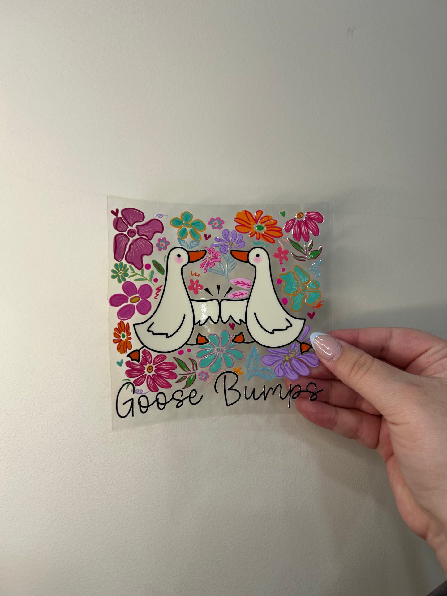 Floral Goose Bumps Decal