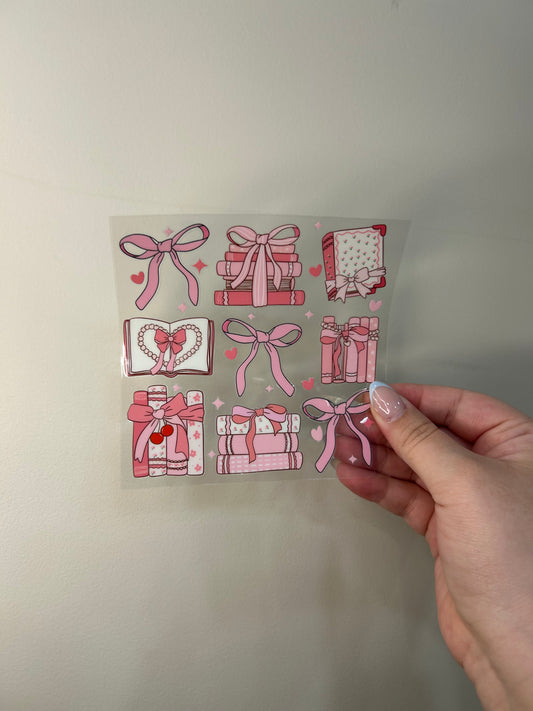 Girly Books Decal