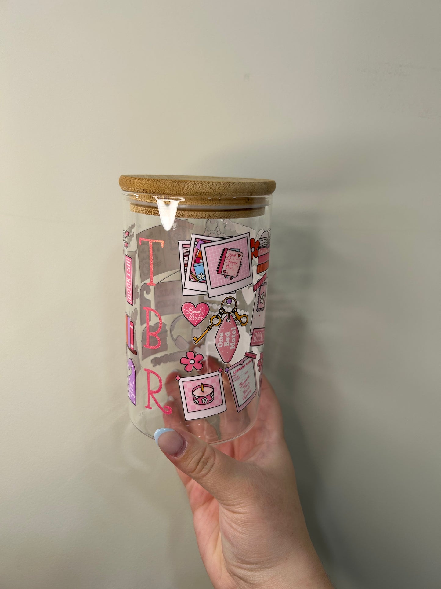 Bookish Girlie 20 oz Glass TBR Jar