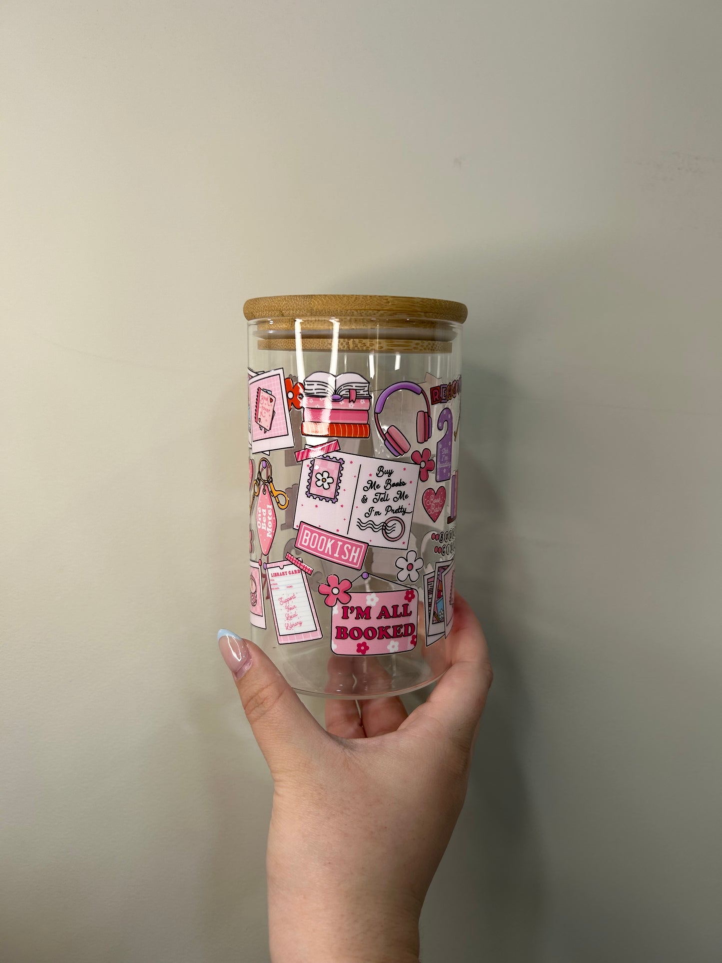 Bookish Girlie 20 oz Glass TBR Jar