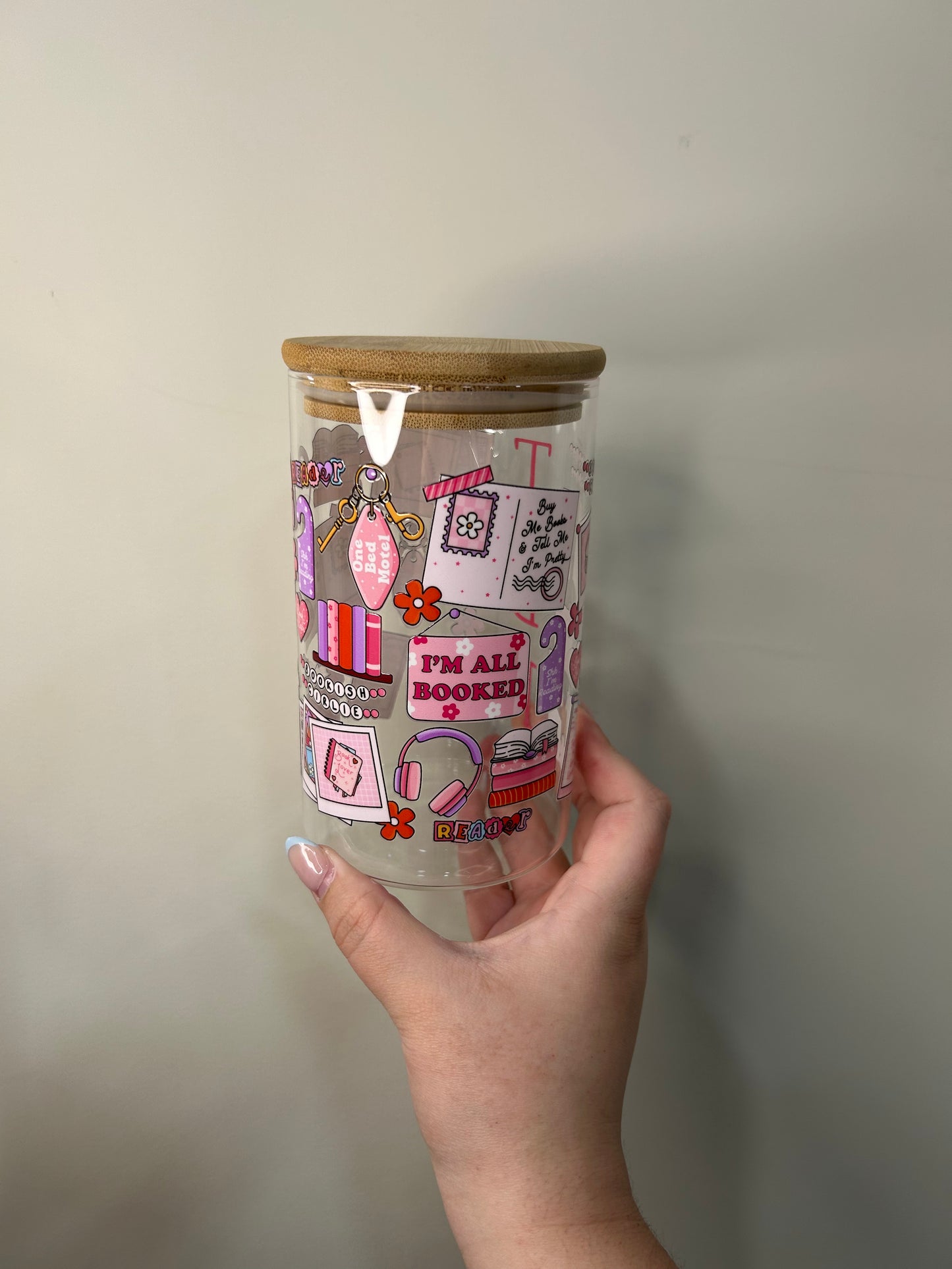 Bookish Girlie 20 oz Glass TBR Jar