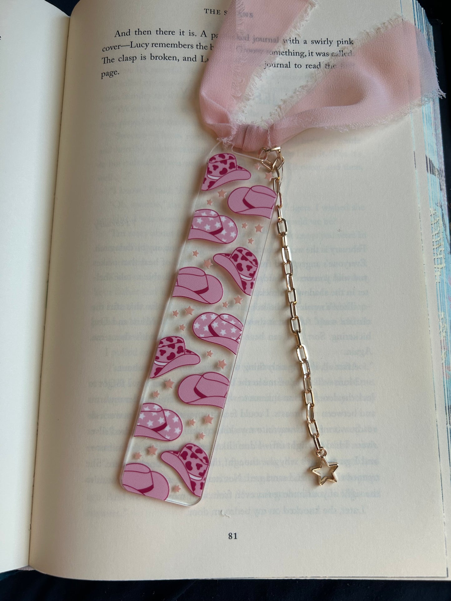 Pink Cowgirl Hats Bookmark