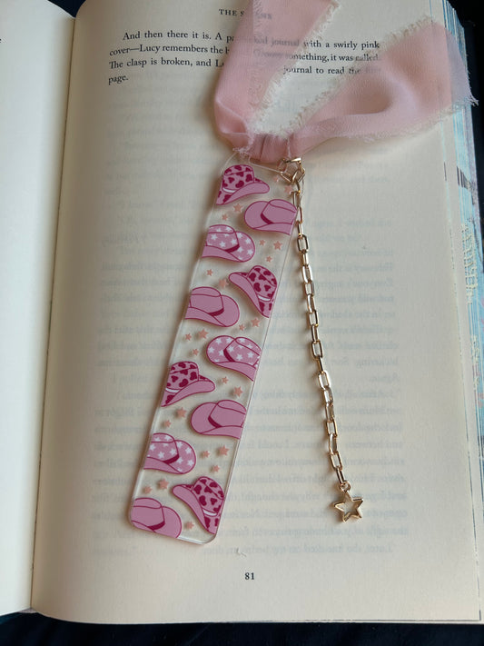 Pink Cowgirl Hats Bookmark