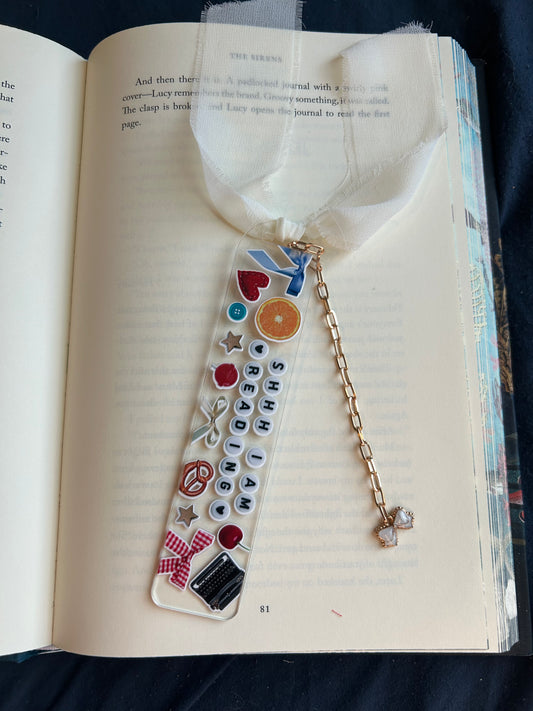 Shhh im reading Bookmark