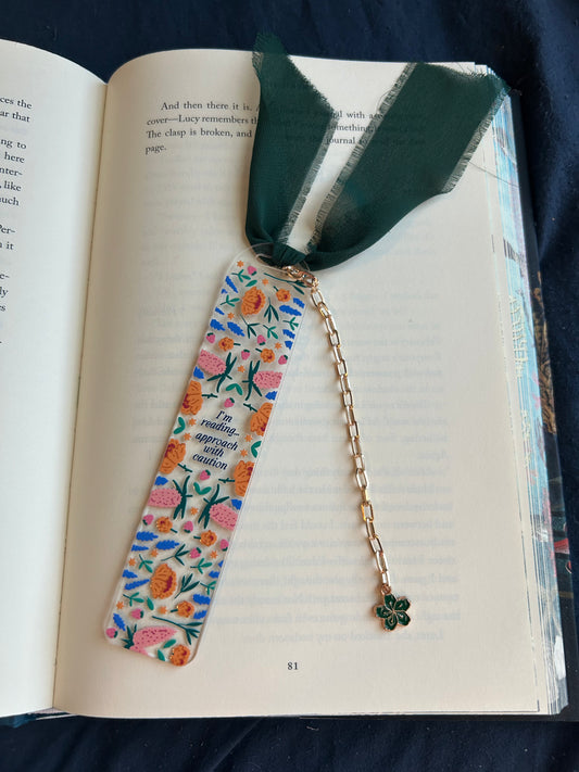 I'm Reading Approach with Caution Bookmark