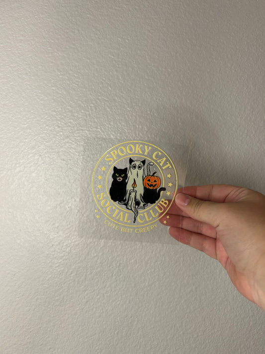 Spooky Cat Social Club Decal