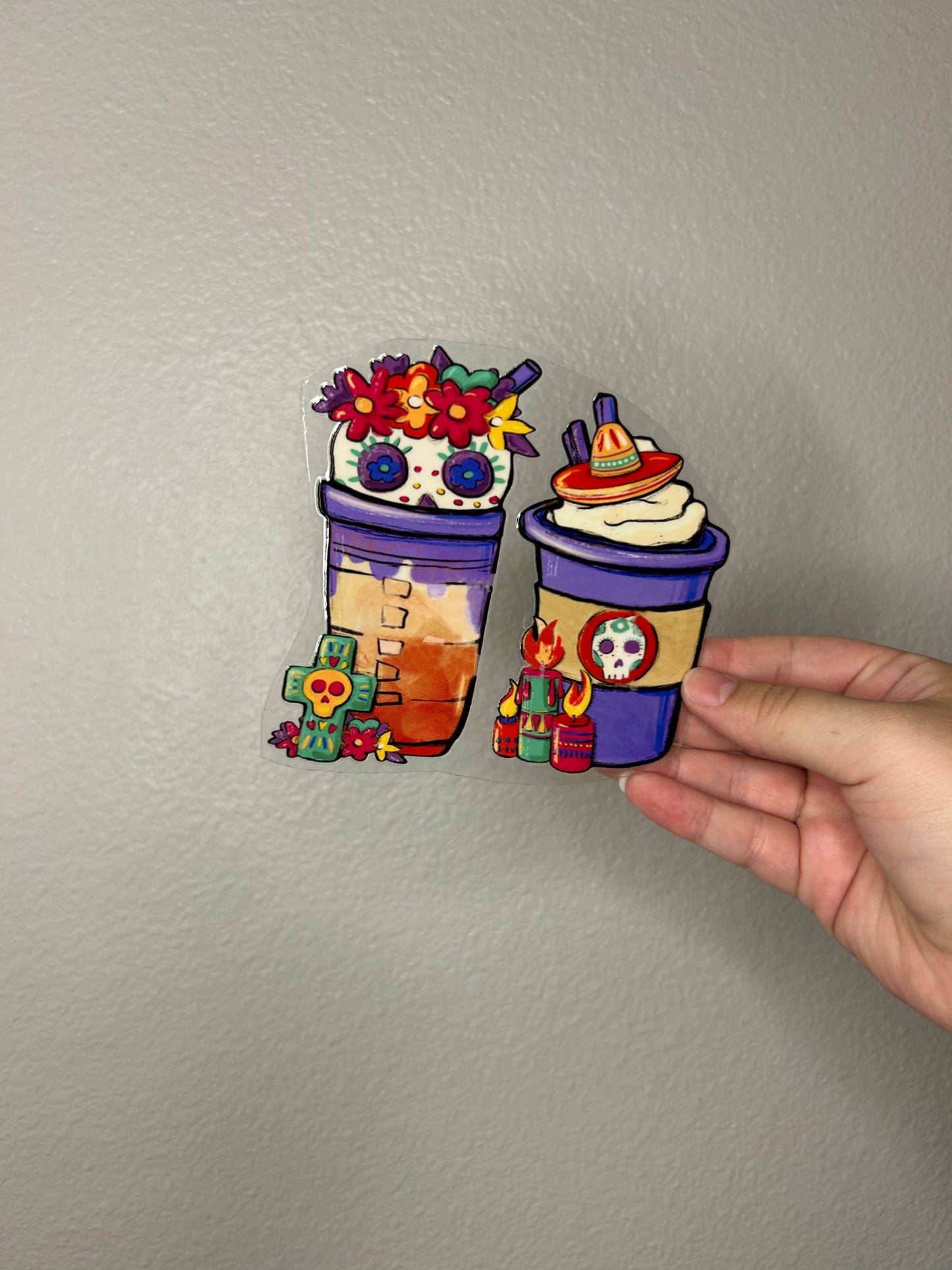 Skull Coffee Decal