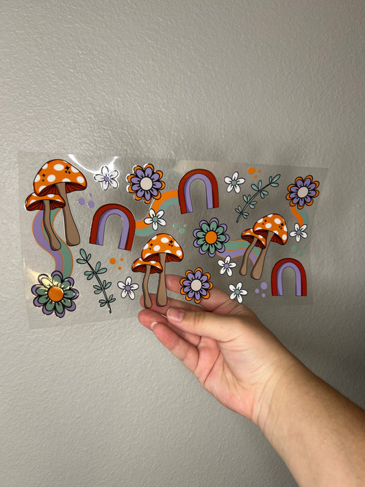 Mushrooms and Flowers Wrap