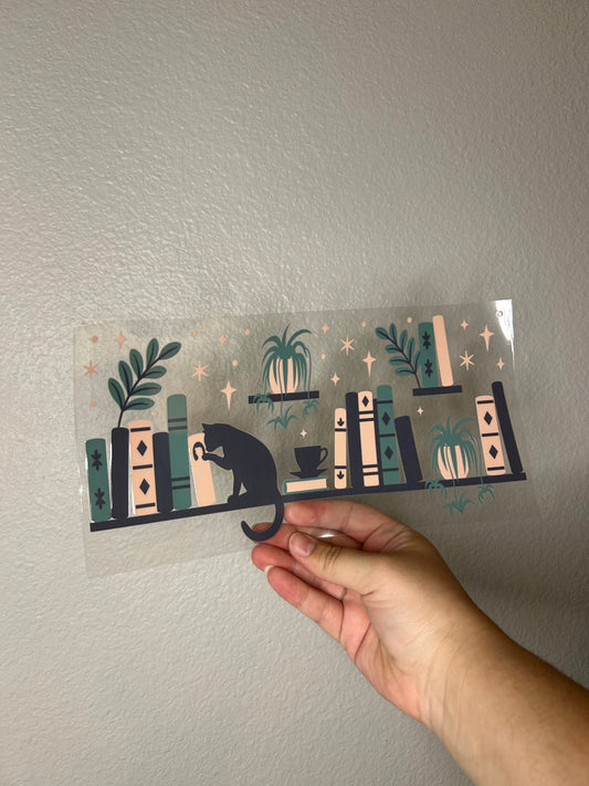 Cat and Books Wrap