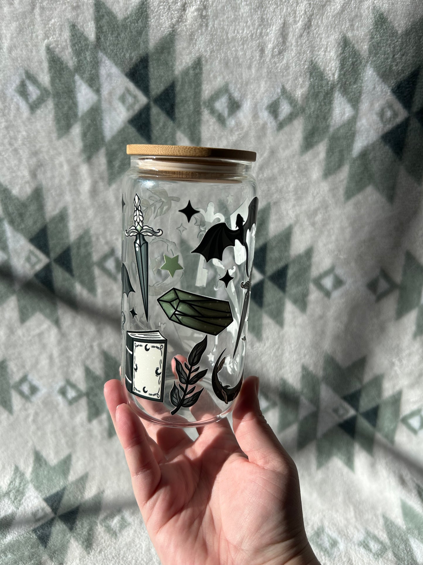 Fantasy 16 OZ Glass Tumbler