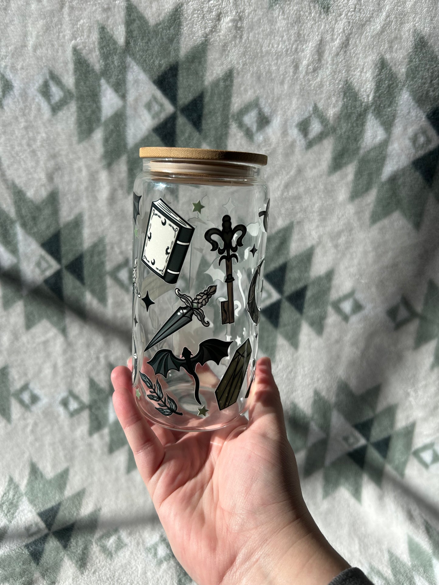 Fantasy 16 OZ Glass Tumbler