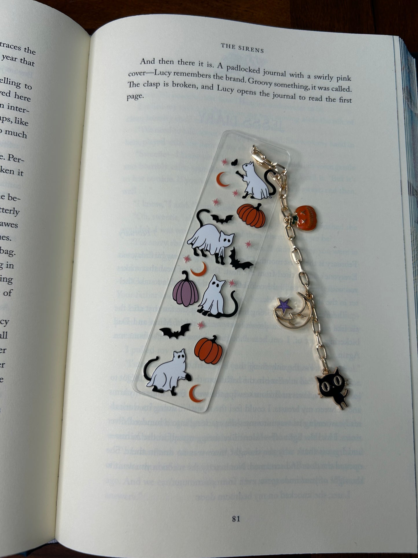 Ghost Cats Acrylic Charm Bookmark