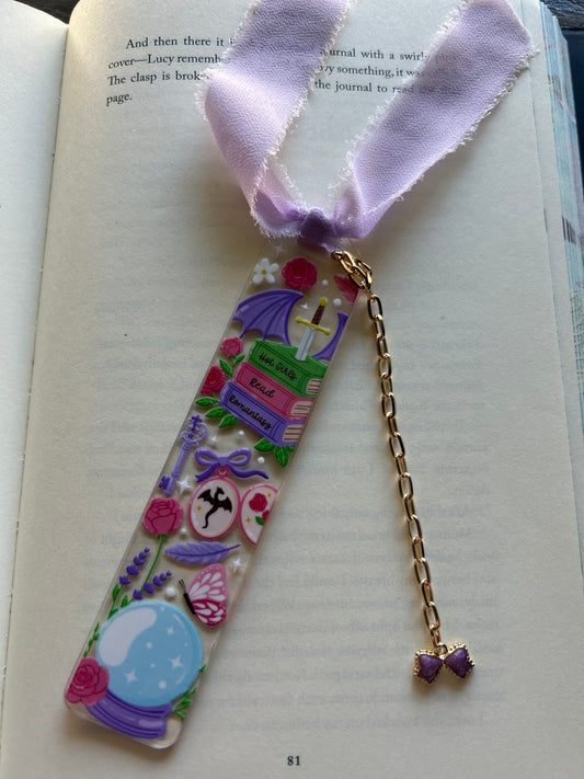 Hot Girls Read Romantasy Bookmark