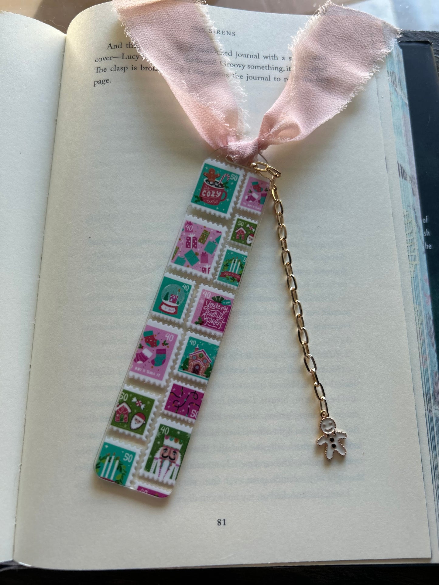 Christmas Stamps Bookmark