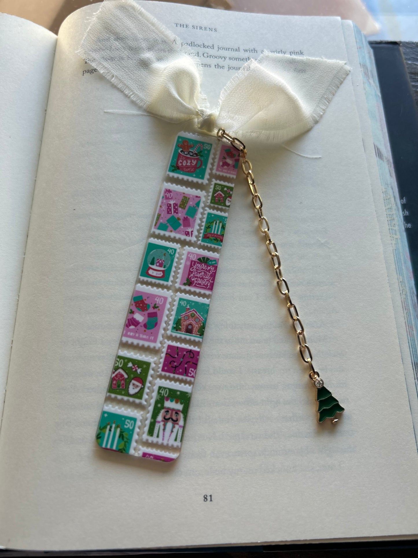 Christmas Stamps Bookmark