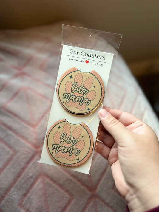 Fur Mama Car Coasters - Set of 2