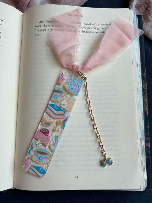 Blue Coquette Bookmark