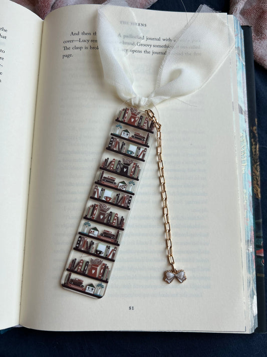 Neutral Bookshelves Bookmark