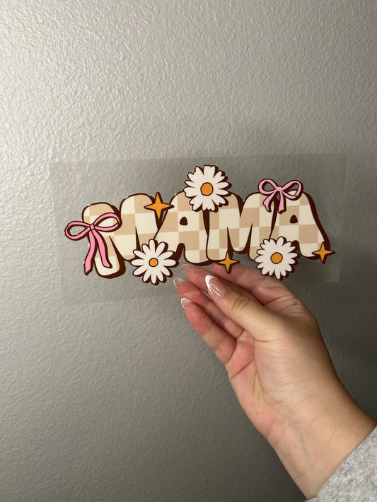Checkered Mama Cup Wrap