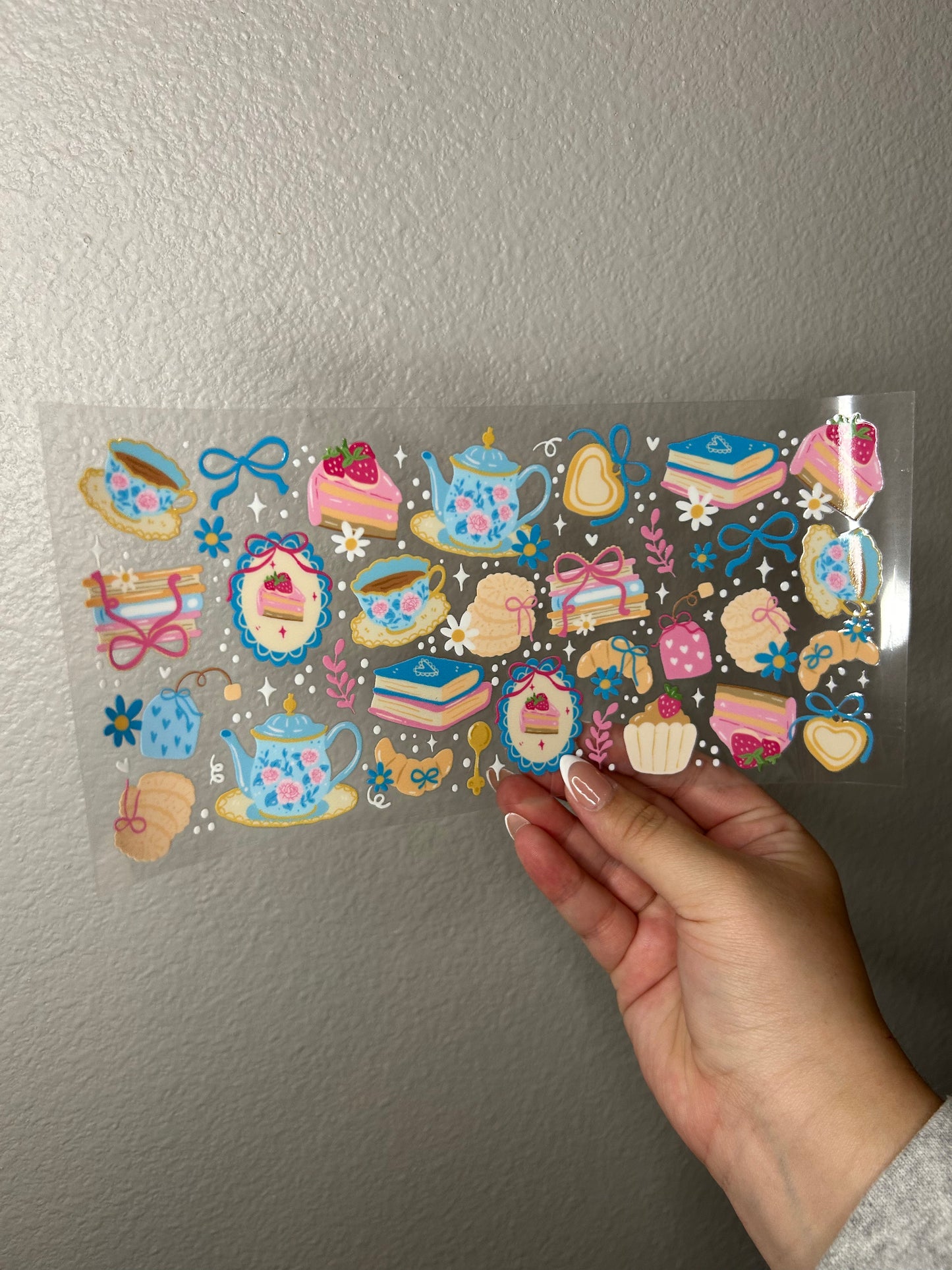 Blue Coquette Bookish Cup Wrap