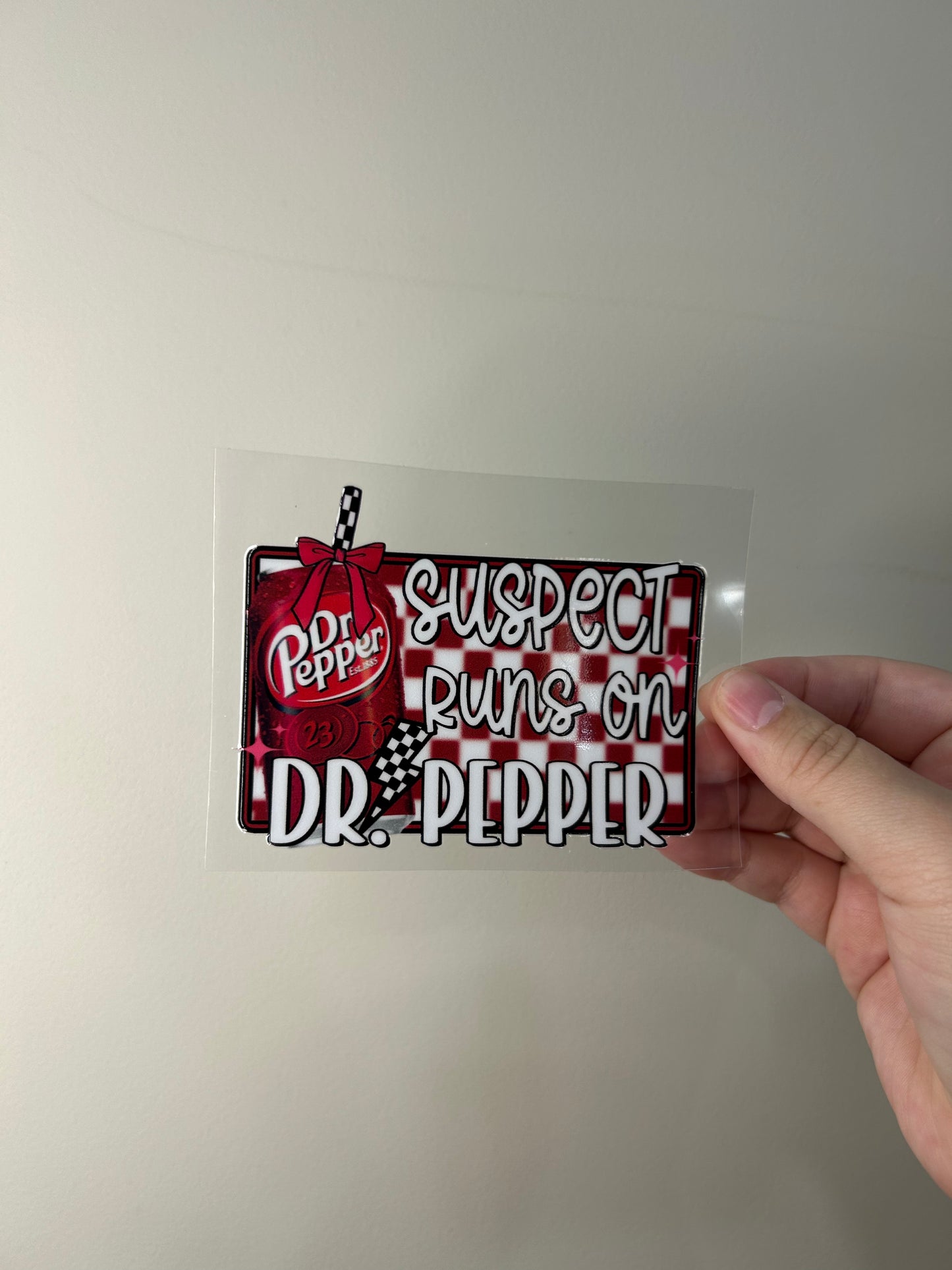 Suspect Runs on Dr.Pepper Decal