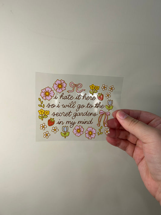 Secret Gardens Decal