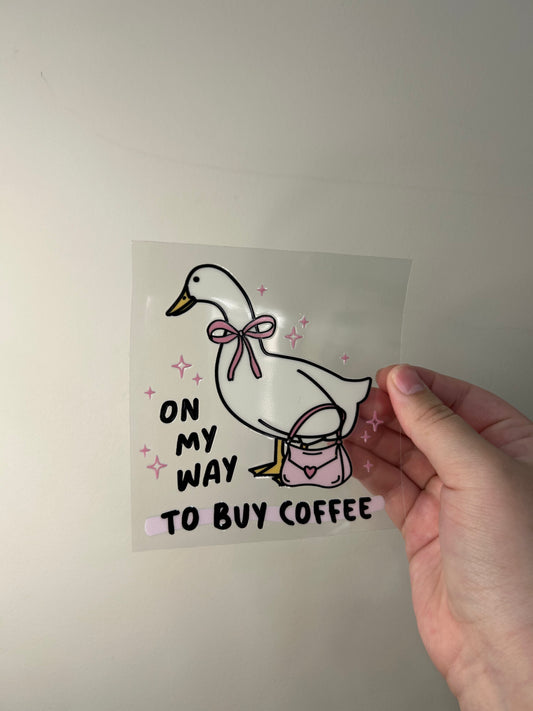 On my way to Buy Coffee Goose Decal