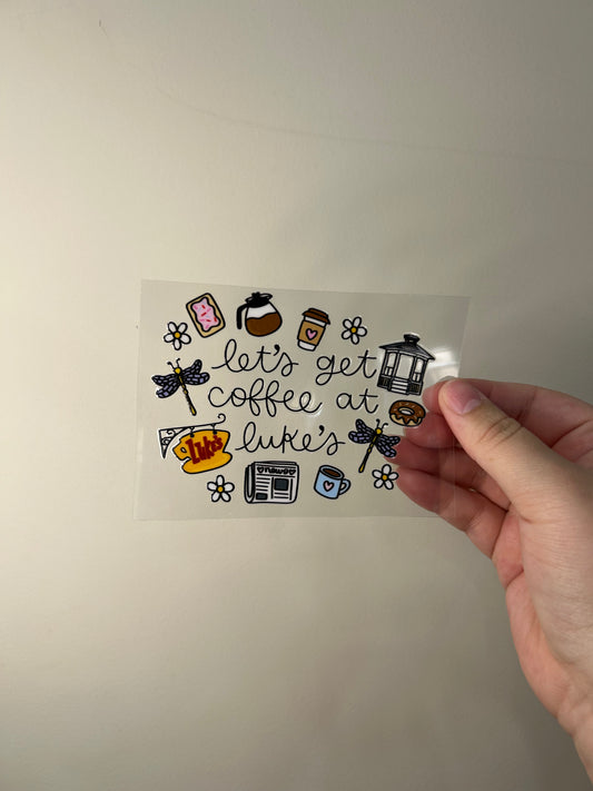Coffee at Lukes Decal