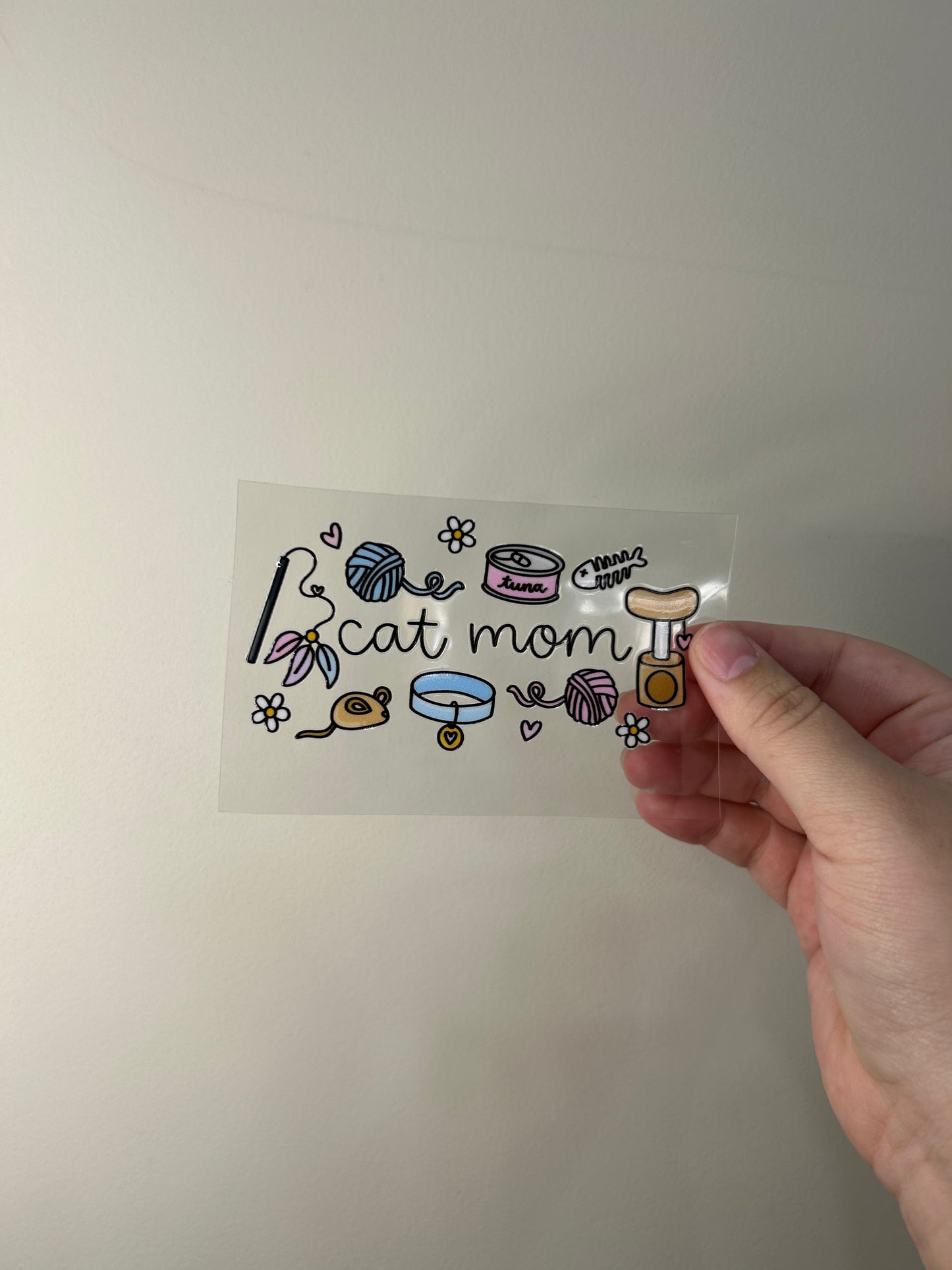 Cat mom decal