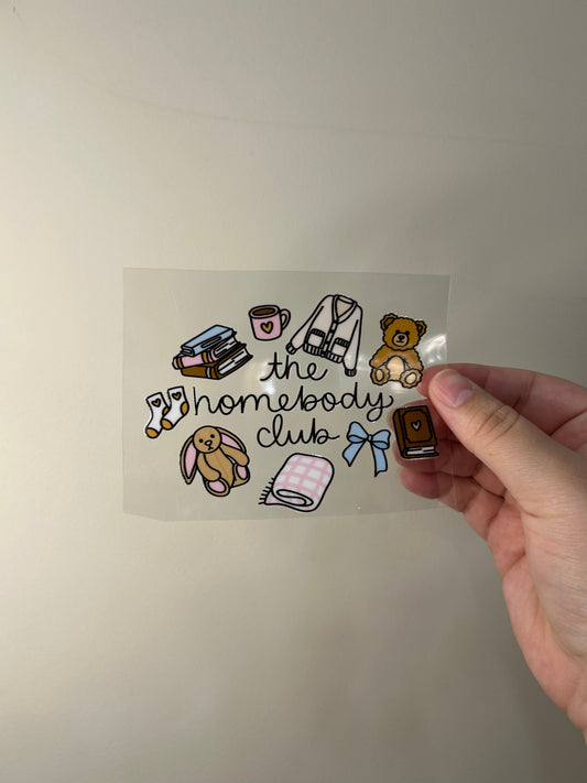 The Homebody Club Decal